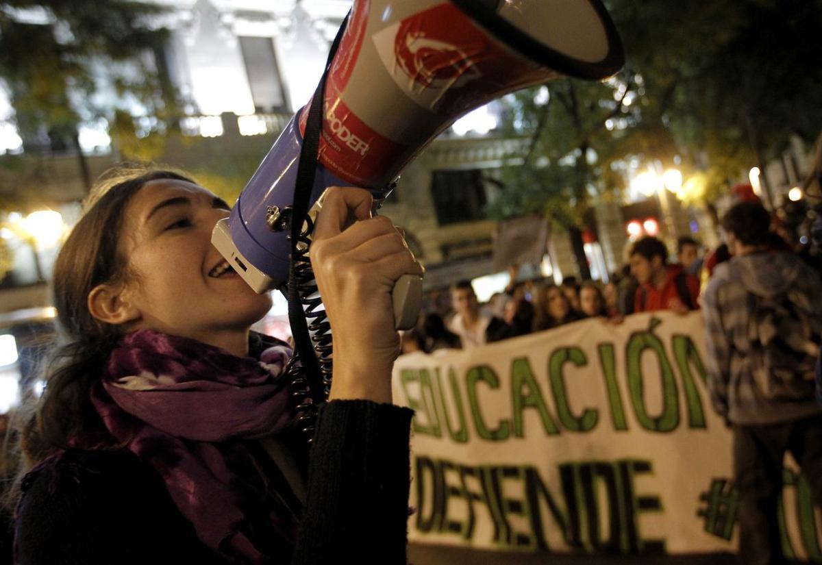 Manifestación de estudiantes.