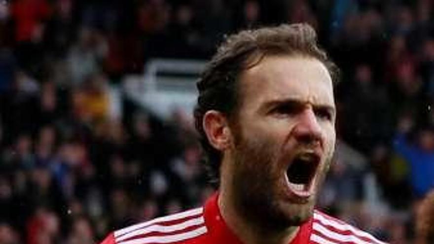 Mata, con el United.