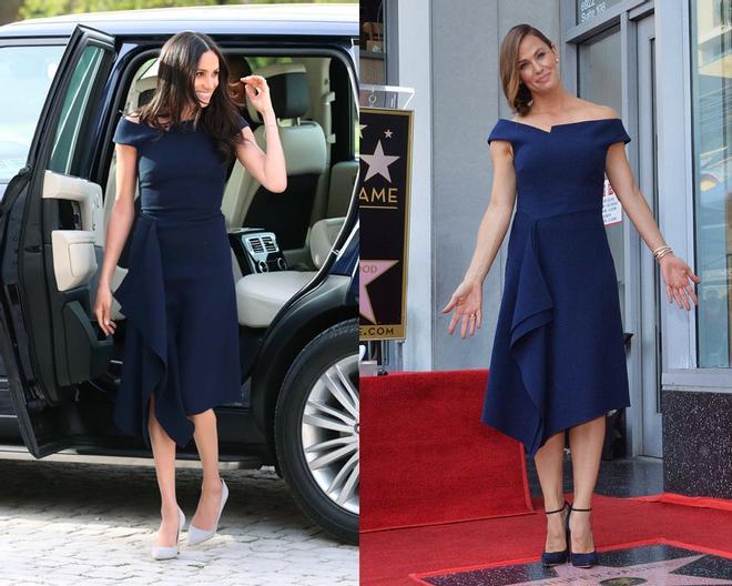 Jennifer Garner luce el mismo vestido de Rouland Mouret que ya llevó Meghan Markle.