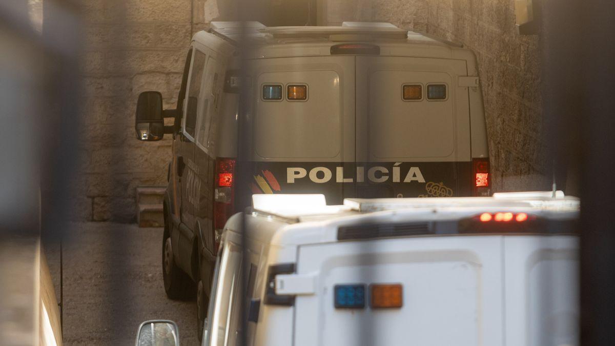 La mujer arrestada y su hijo, trasladados a los Juzgados de Alicante, este sábado.