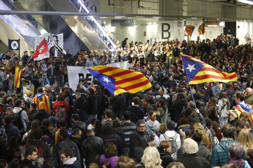 Tall de l'AVE a l'estació de Girona