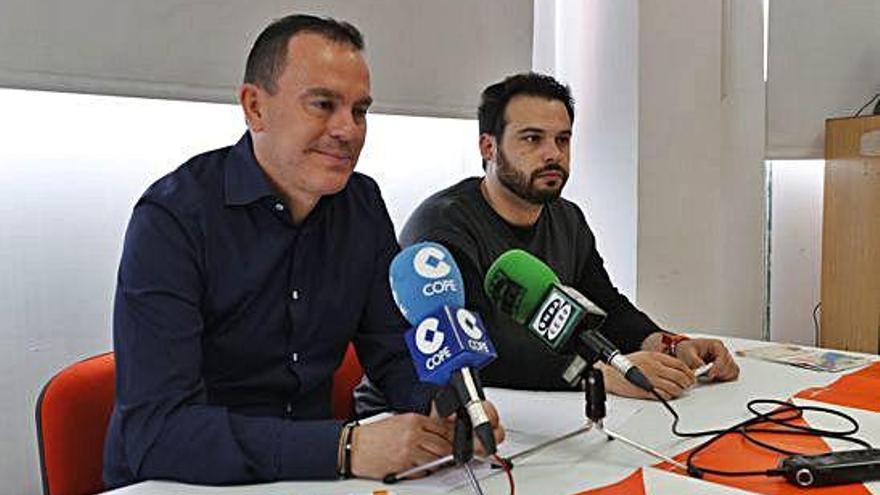 Francisco José Requejo, junto a Eloy Tomé durante una rueda de prensa.