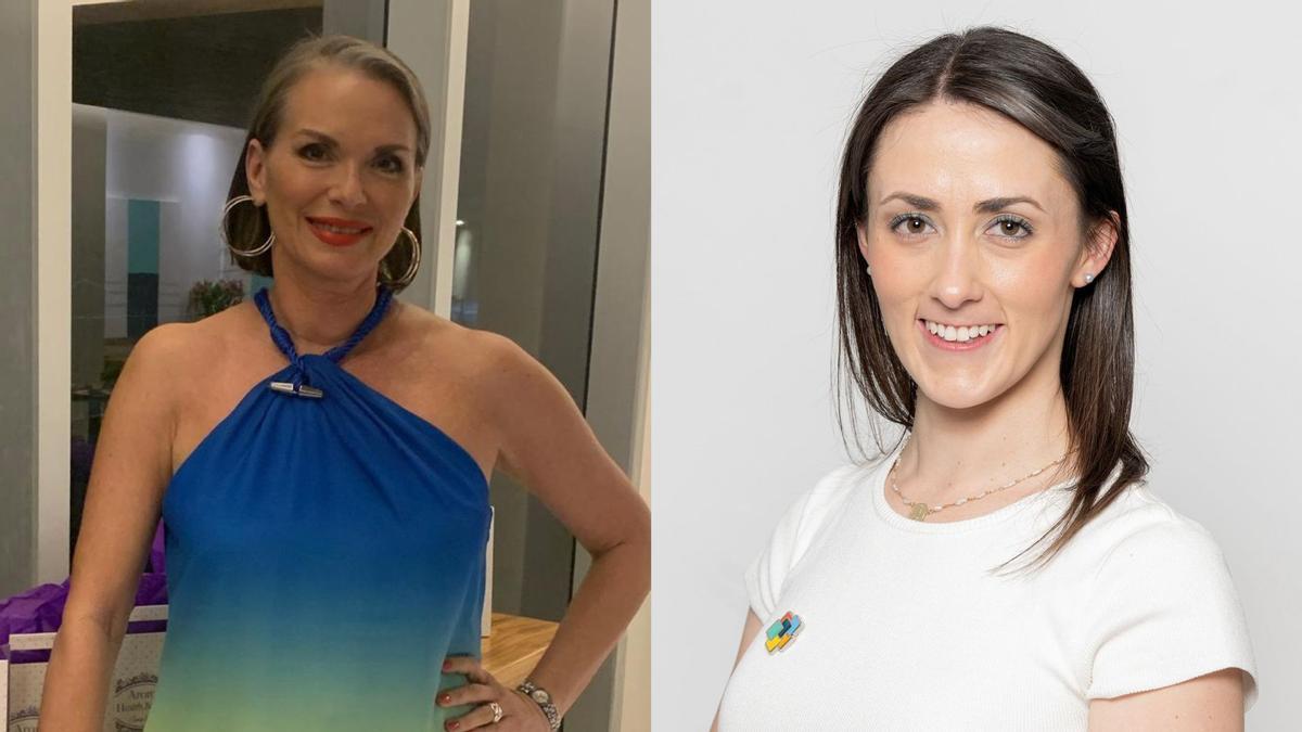 Giannina y María José (Majo), dos mexicanas que estudían catalán desde su país.