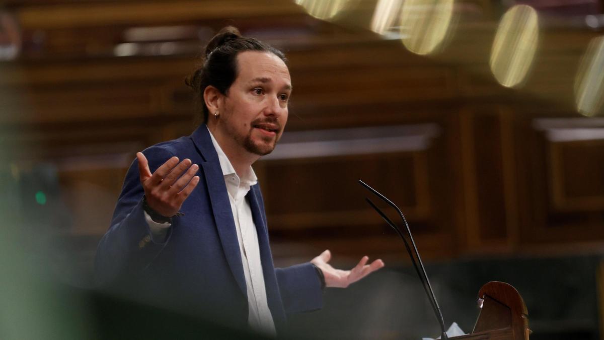 Pablo Iglesias, en el Congreso