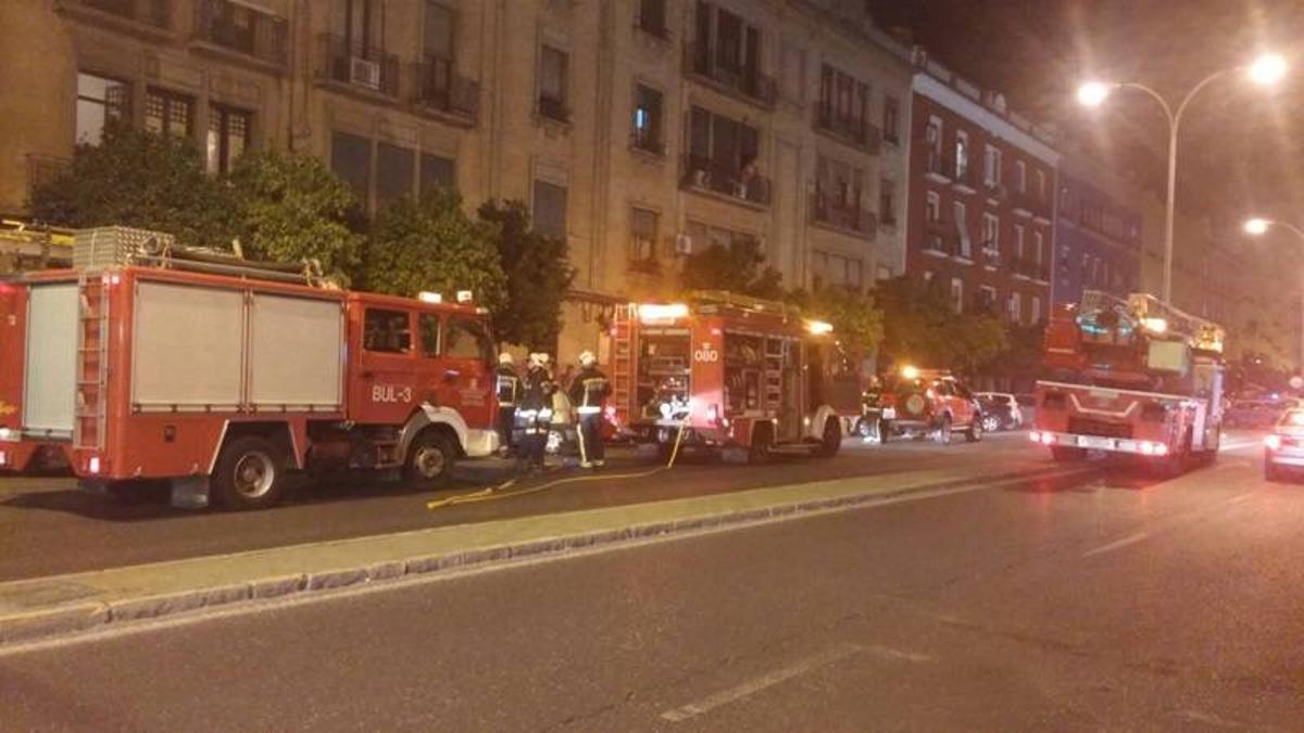 Trasladado al hospital un hombre de 62 años tras un incendio en la ...