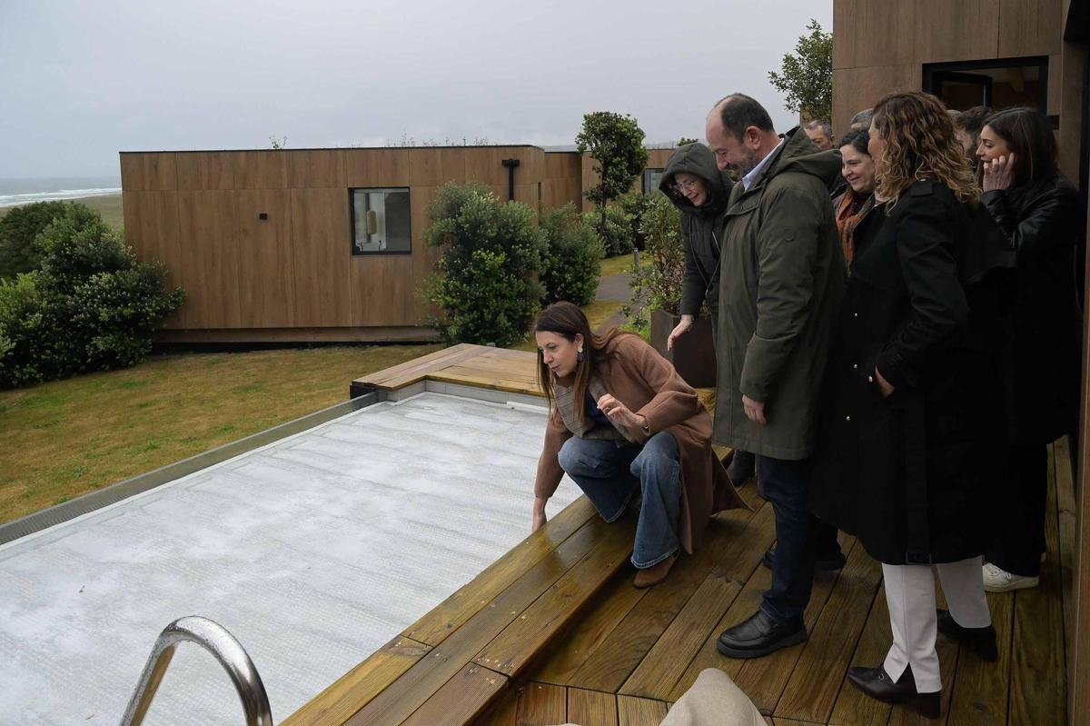 María José Gómez, no aloxamento turístico Espazo Nature Retreat.