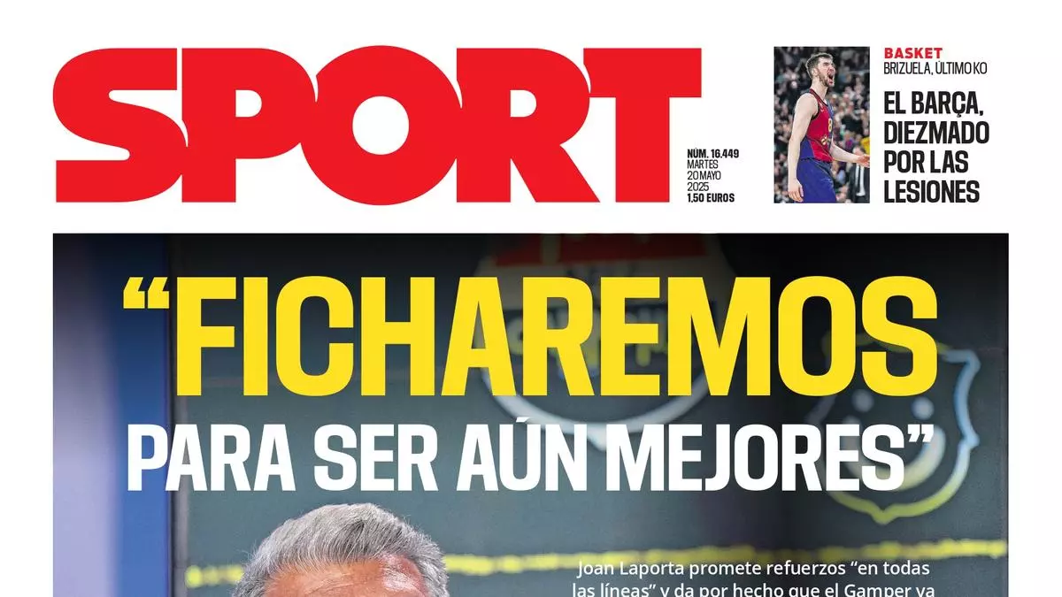 Esta es la portada de SPORT de hoy