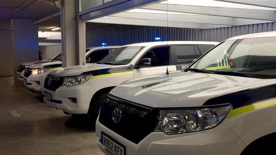 Coches de la Policía Autonómica de Andalucía.