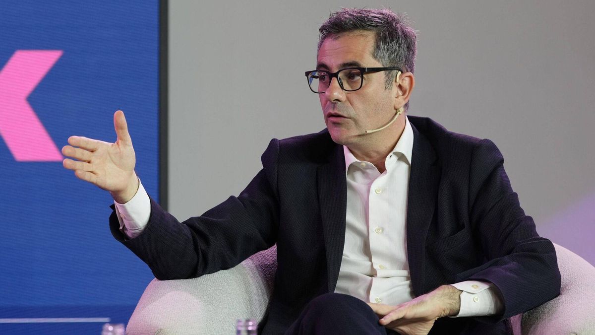 El ministro de Presidencia y Justicia, Félix Bolaños, el pasado jueves durante su participación en el Afterwork de EL PERIÓDICO.
