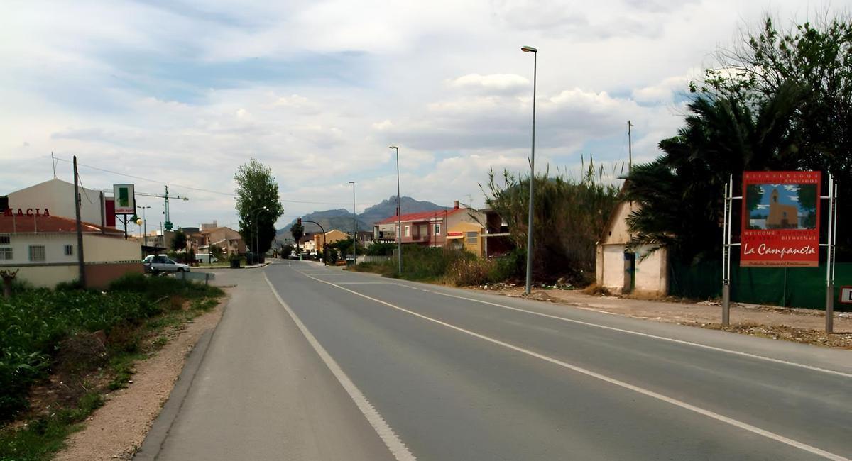 Entrada a La Campaneta desde la CV-91, en una imagen de archivo