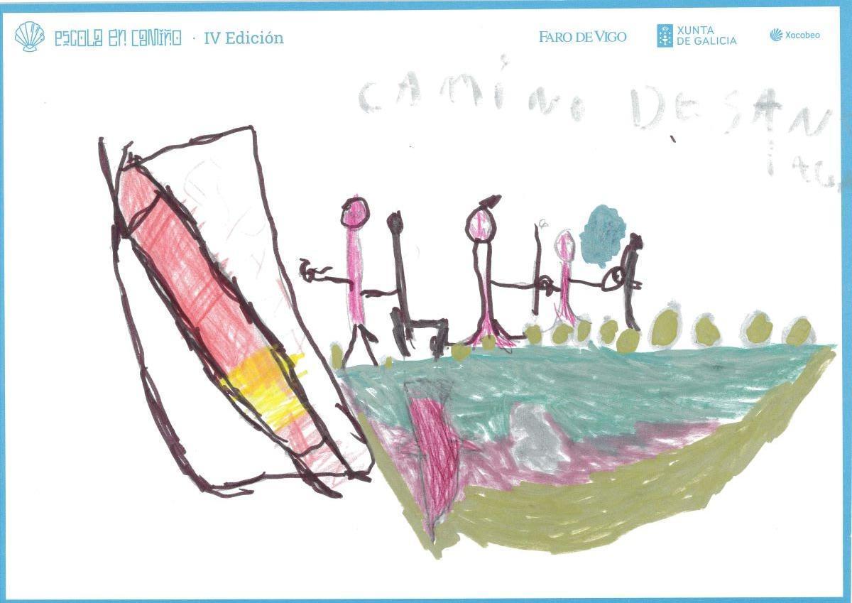 «Camibarco», debuxo gañador da categoría de Educación Especial.