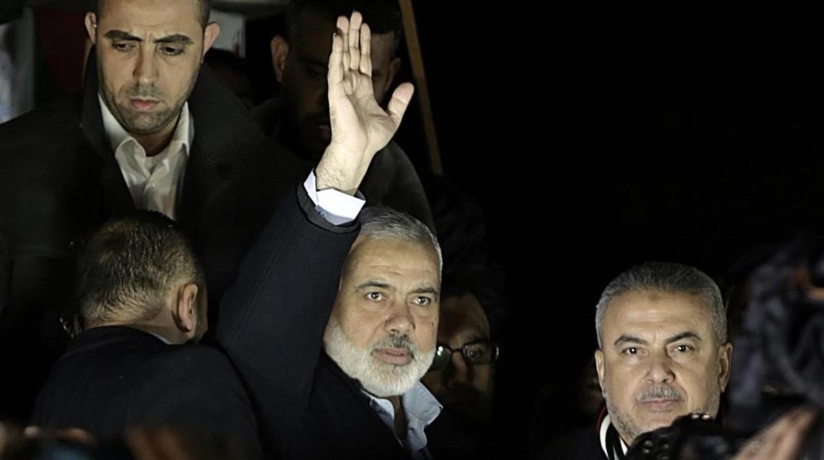 El líder de Hamás, Ismail Haniya, en Gaza.