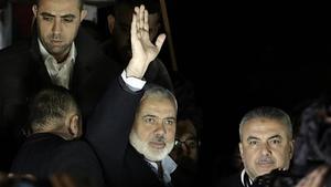 El líder de Hamás, Ismail Haniya, en Gaza.
