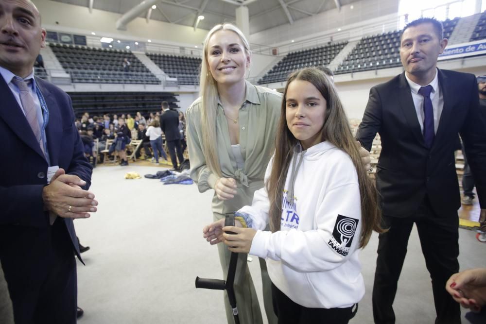 Premios Princesa de Asturias: Encuentro de Lindsey Vonn con estudiantes en Avilés