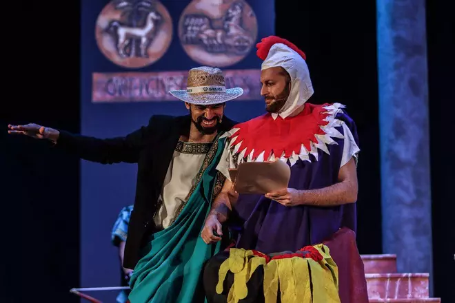 El Senado Romano más sátiro de las fiestas de Carthagineses y Romanos