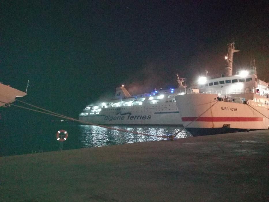 Un incendio obliga a desviar un ferry de la ruta Marsella-Argel a Alcúdia