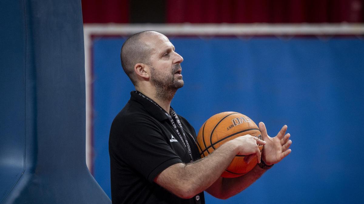 Jorge Serna, durante un entrenamiento