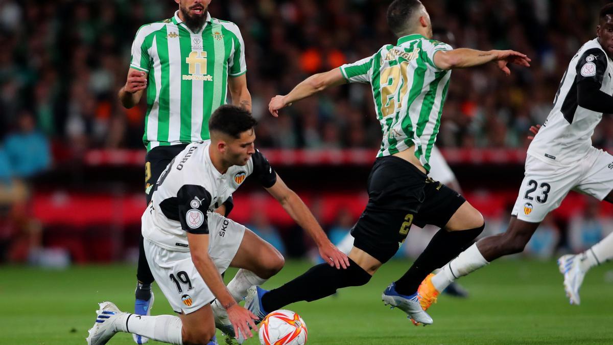 Imagen de la final de la Copa del Rey Betis-Valencia