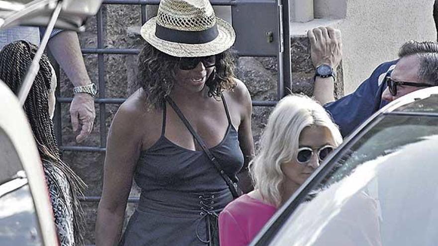 Michelle Obama, el verano pasado en Llucalcari.