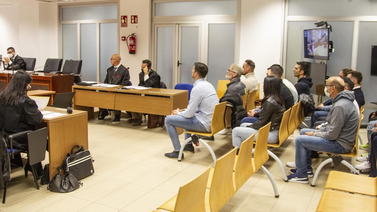 Imagen de la primera sesión del juicio celebrado el pasado enero en la Audiencia de Alicante.