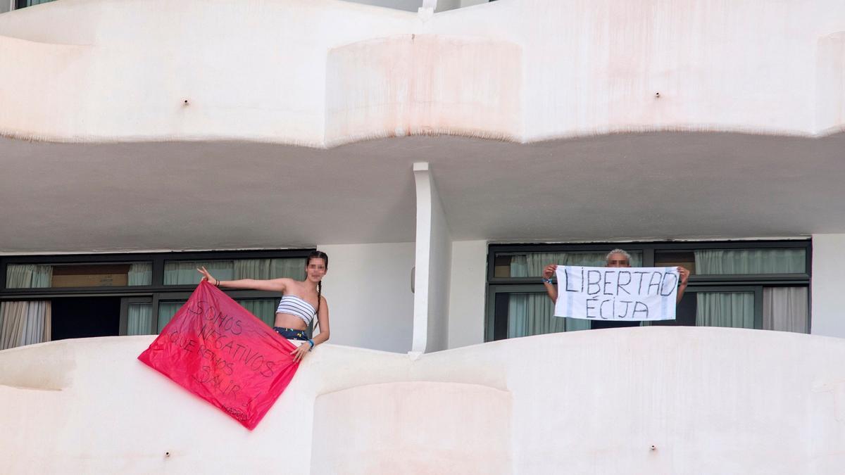 Schüler im Corona-Hotel Palma Bellver am 29.6.2021