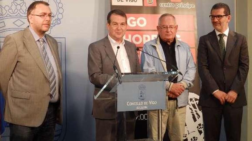 Enrique Núñez, Abel Caballero, Cándido Rial y Ángel Rivas.