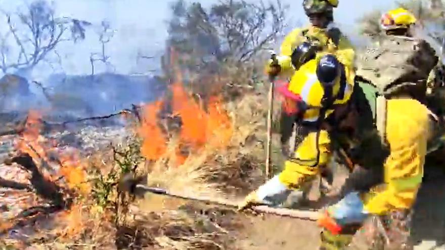 Declarado un incendio forestal en Pozuelo de Zarzón