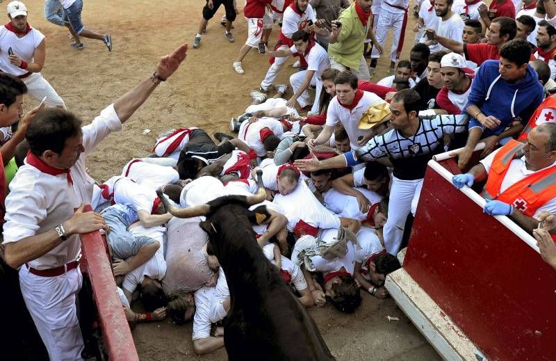 Penúltimo encierro de las fiestas de San Fermín