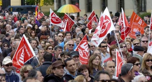 Manifestación contra los recortes en Zaragoza