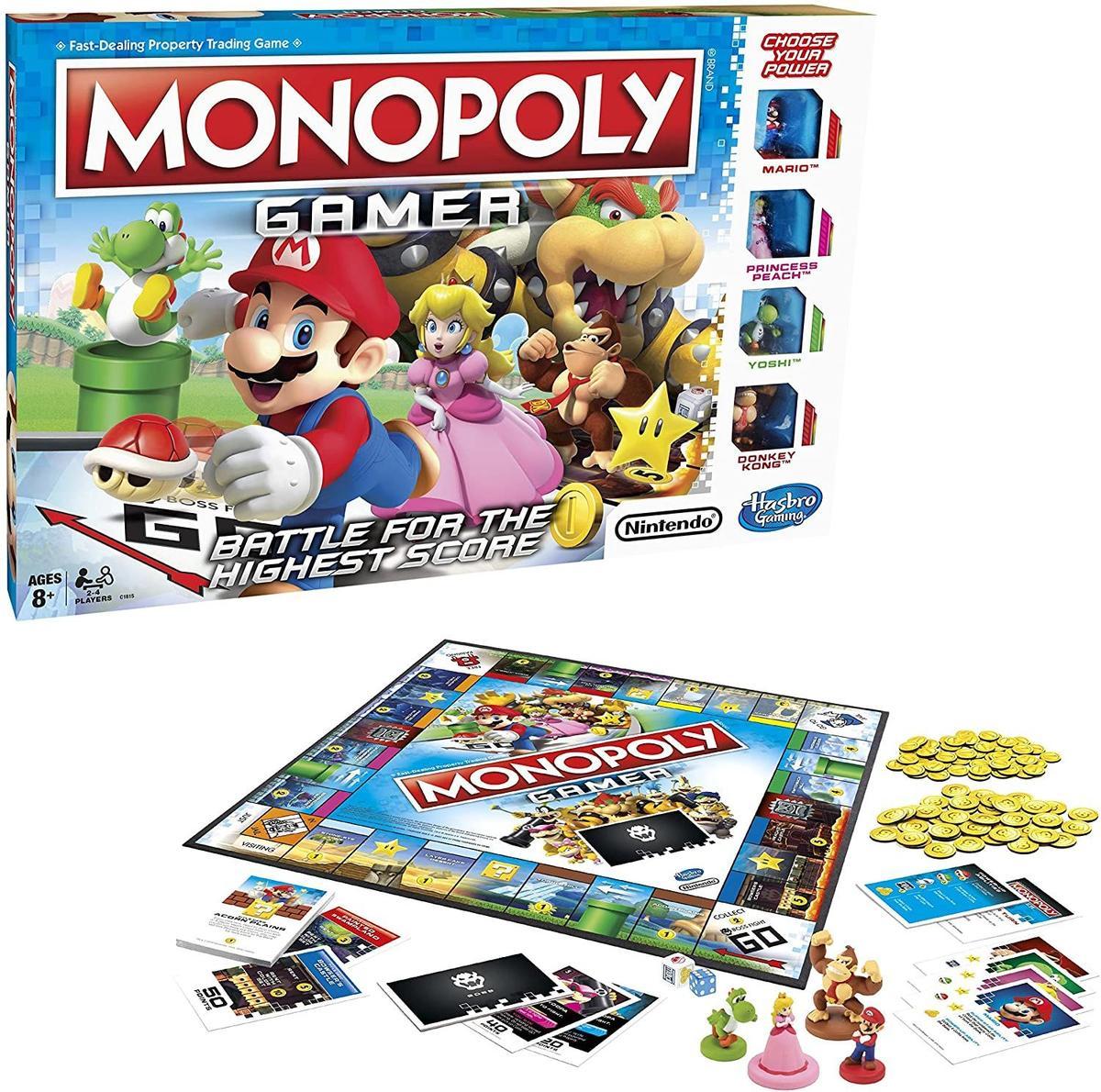 Monopoly Super Mario Bros Gamer de Hasbro (Precio: 30,09 euros)
