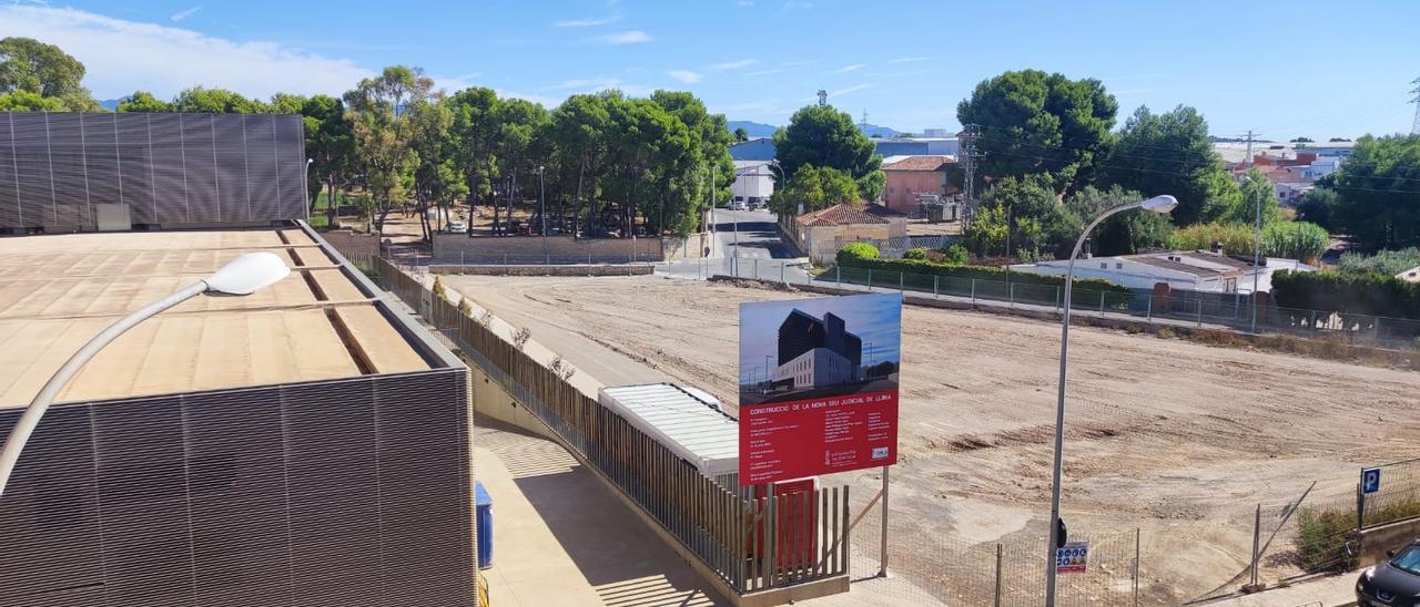 El solar donde se ubicará Palacio de Justicia de Llíria