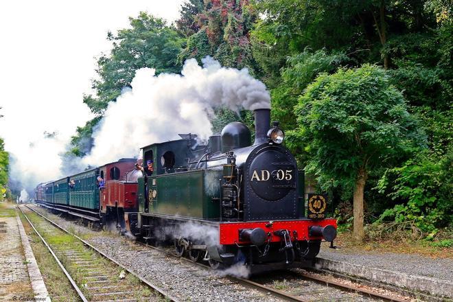 Tren de vapor en Valonia