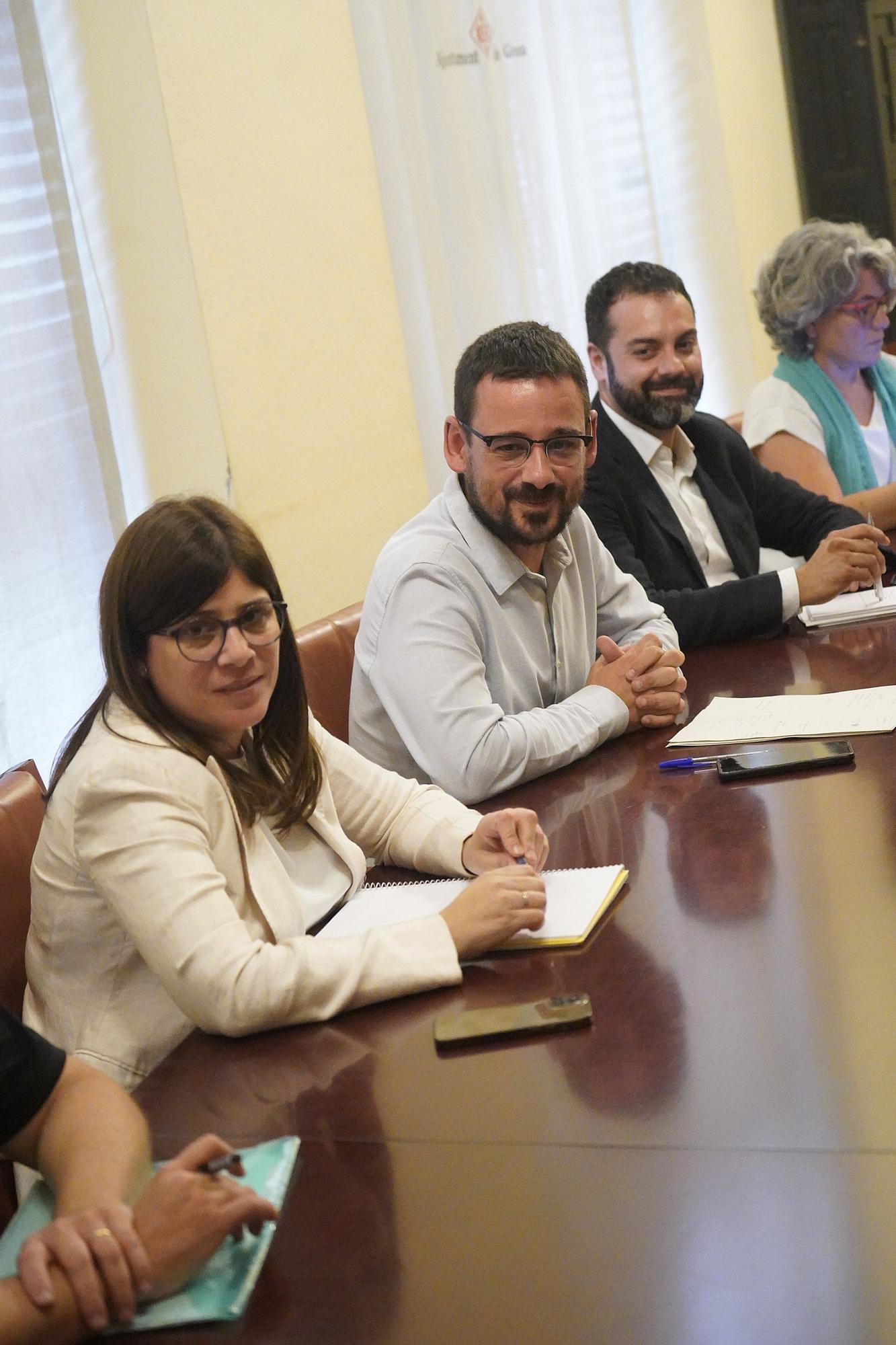 Primera reunió del nou equip de govern de l'Ajuntament de Girona