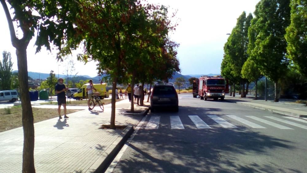 Incendi al carrer Concòrdia de Manresa