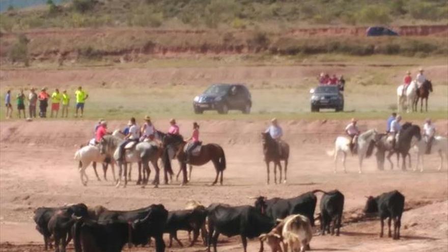 Un centenar de senderistas y jinetes reviven la trashumancia