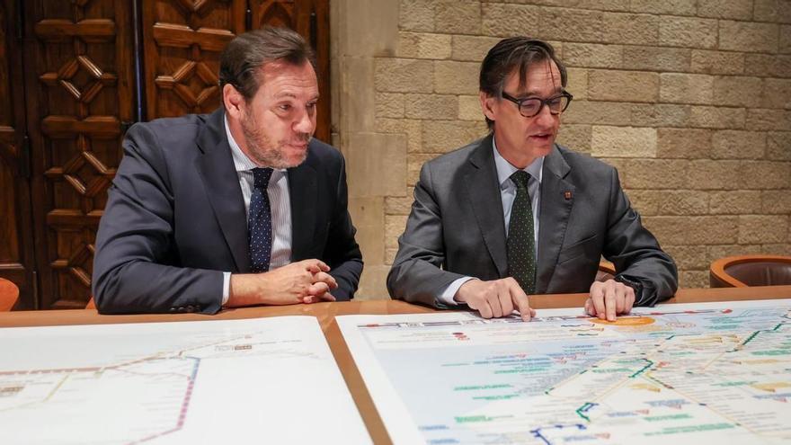 El president Salvador Illa i el ministre Óscar Puente aborden la crisi de Rodalies amb més obres, traspassos pendents i l’empresa mixta