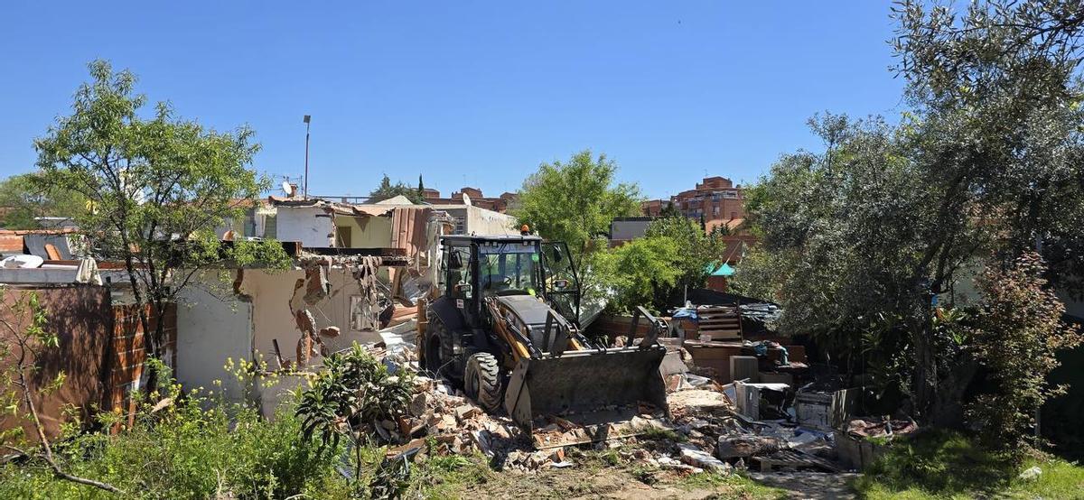 Imagen de archivo de una de las intervenciones en Cañada Real.