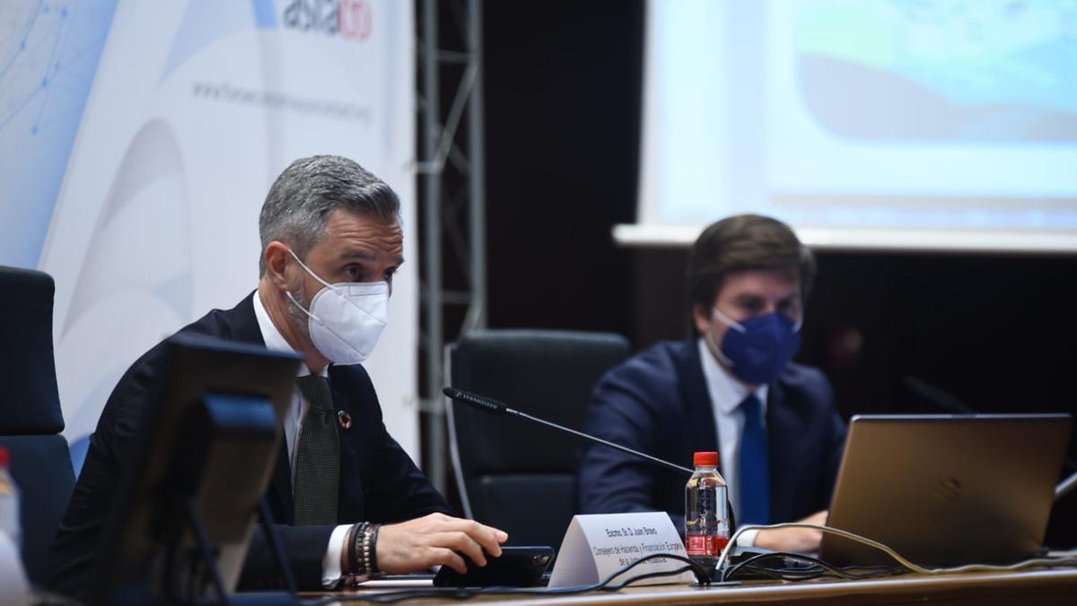 Juan Bravo, durante las jornadas en el Rectorado de la UCO.