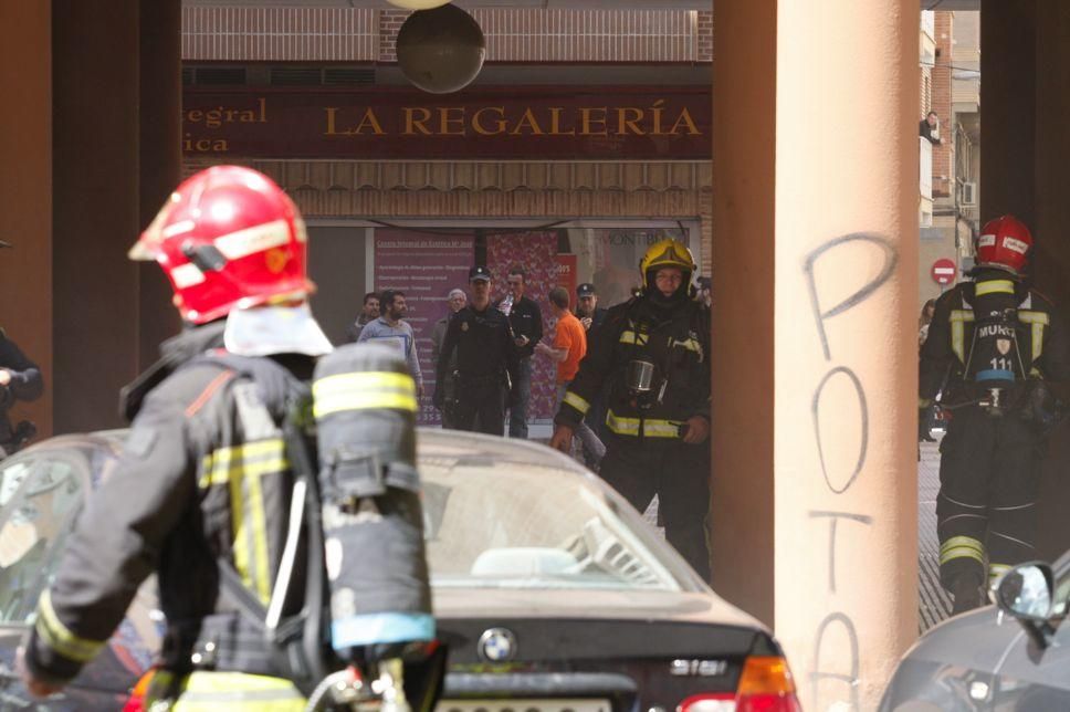 Incendio en una casa en San Antón