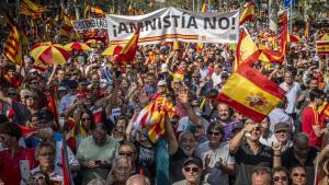 Manifestación contra la amnistía en Barcelona