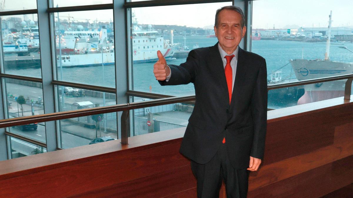 Caballero, en el Mar de Vigo.