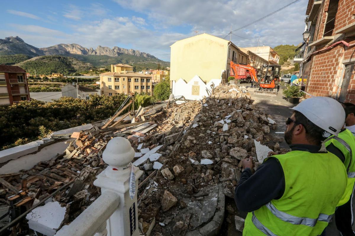 Derrumbe del lavadero de Callosa d'En Sarrià