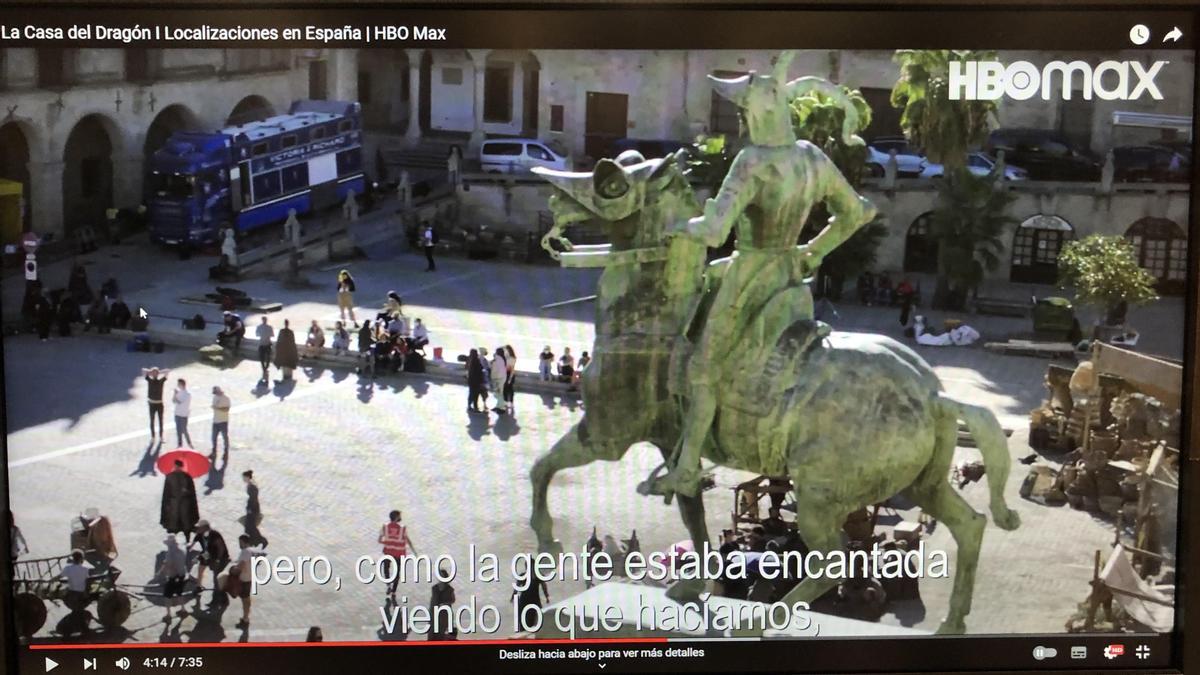 La plaza Mayor de Trujillo.