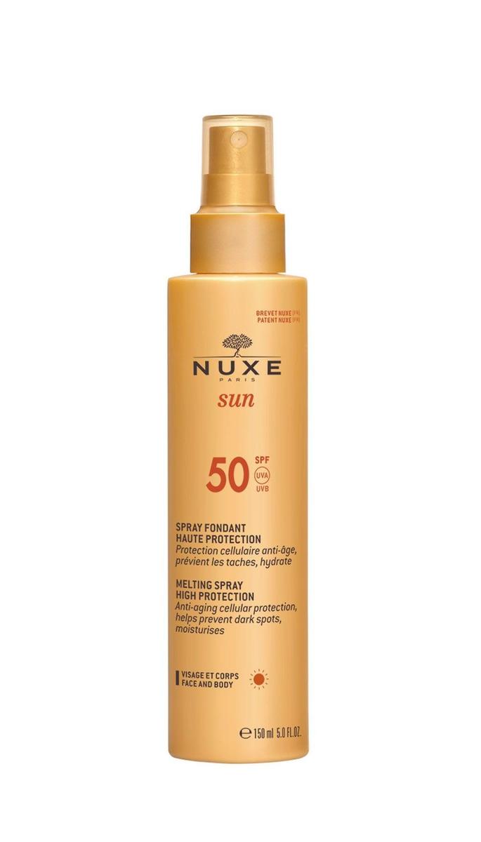 Leche en spray para rostro y cuerpo de Nuxe (precio: 20,90 euros)