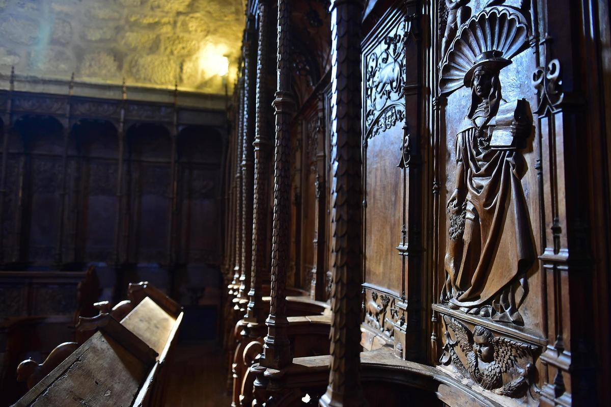 La sillería del coro del Monasterio de Yuste, al detalle