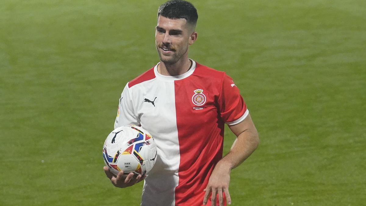 Jordi Calavera en un partit a Montilivi.