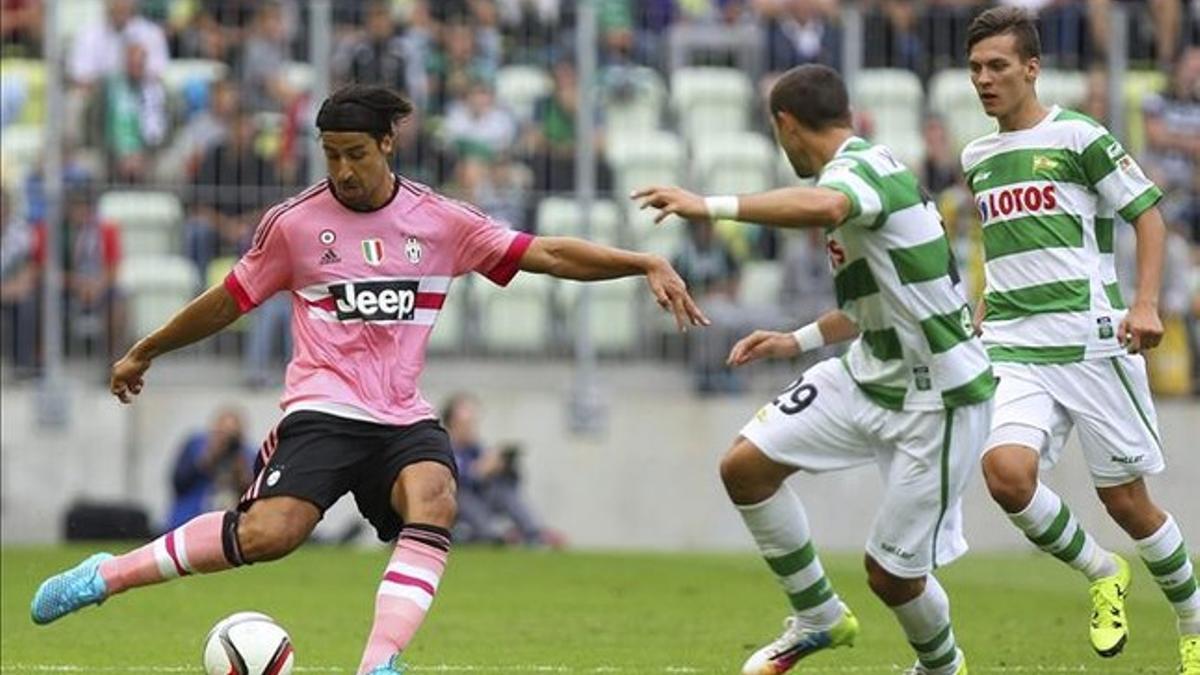 Khedira, en un partido de pretemporada con la Juventus