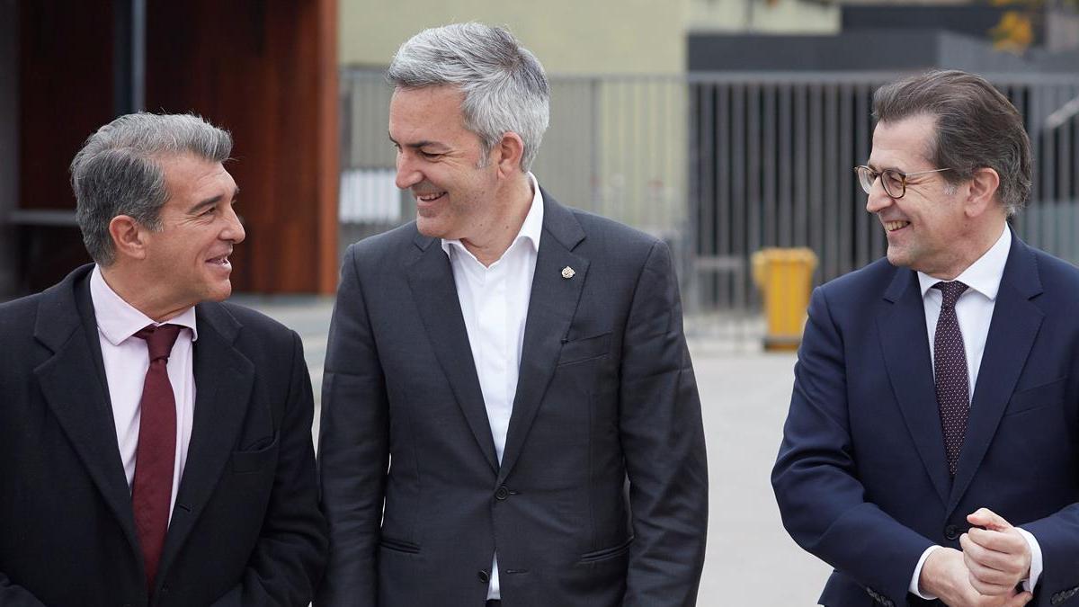 Joan Laporta, Victor Font y Toni Freixa, los tres candidatos a la presidencia