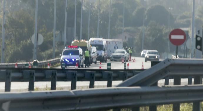 Accidente múltiple a la entrada de Avilés