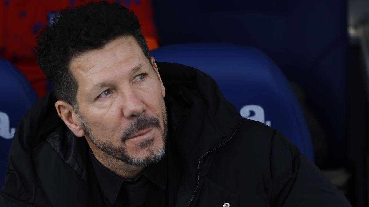 Simeone, en el partido ante el Getafe
